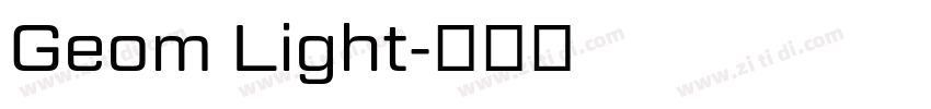 Geom Light字体转换